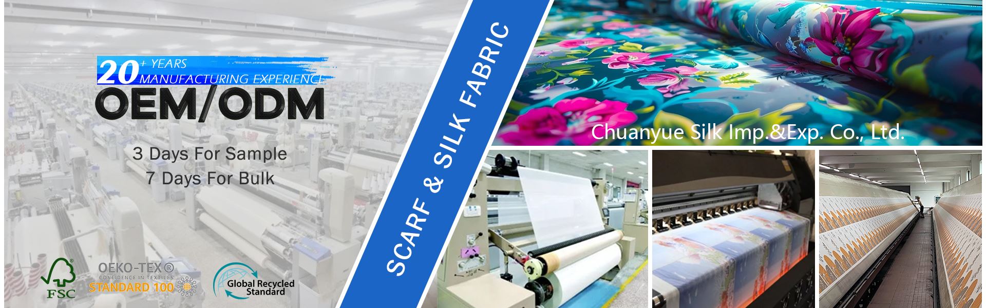 silk/wool scarf factory